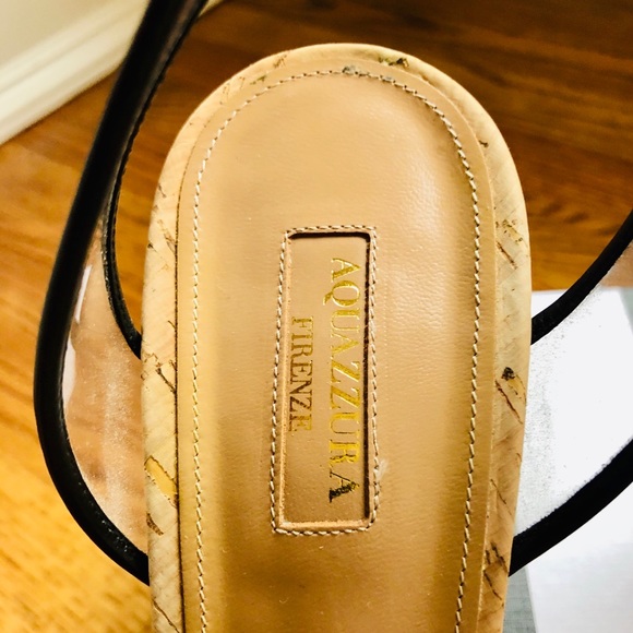 ⭐️⭐️SOLD ⭐️⭐️ LIKE NEW Aquazurra Minimalist Wedges - Picture 4 of 11